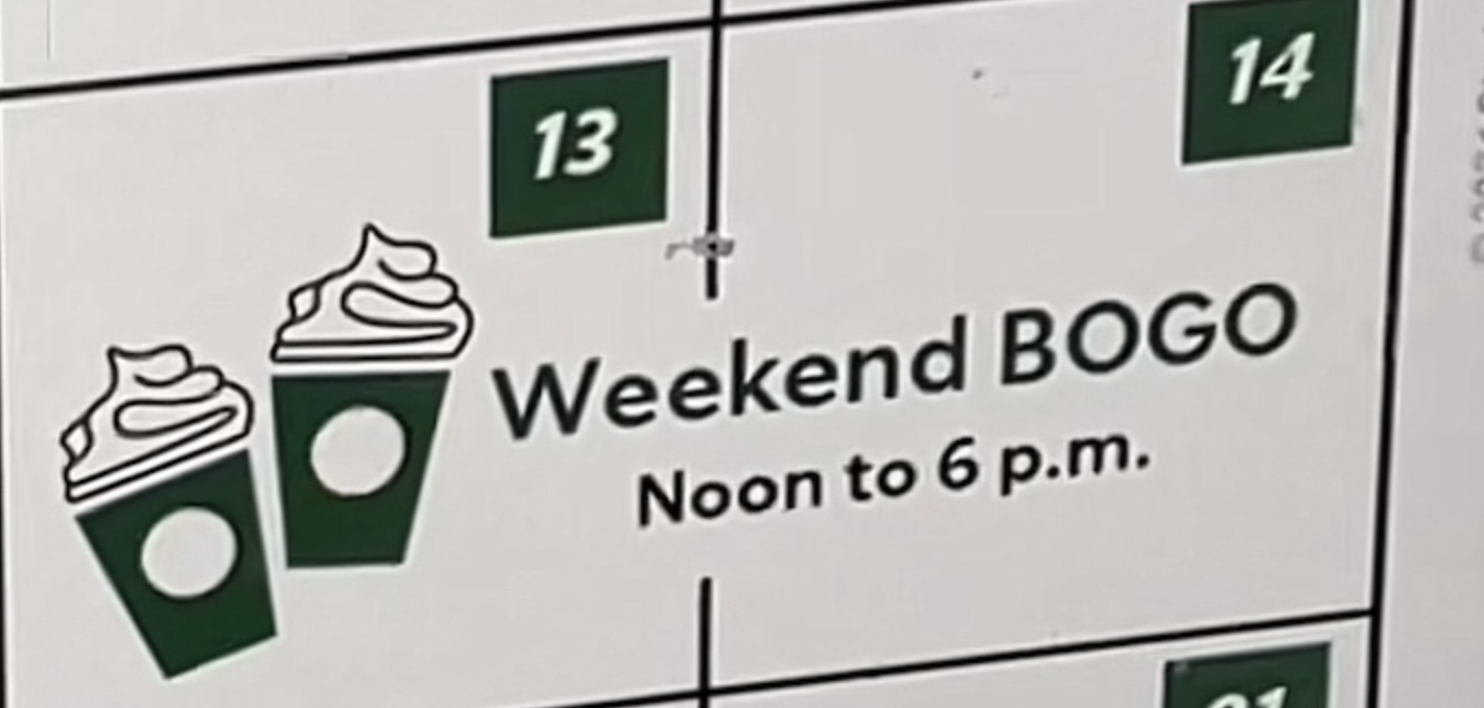 Rumors Are, Starbucks Is About To Bring Back BOGO Days and Introduce New $3 Thursdays